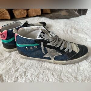 Denim & Leather Golden Goose Midstars 40